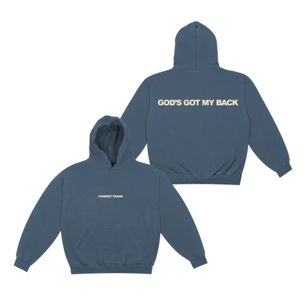 Forrest Frank - Back up Blue Hoodie Front and Back 13