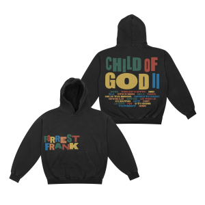 Forrest Frank - COG Tracklist Black Hoodie 01 Front and Back