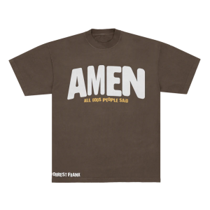 Forrest Frank - People said Amen Brown Tee Front 48