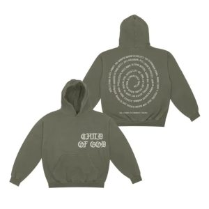 Forrest Frank - Spiral Olive Hoodie Front and Back 16