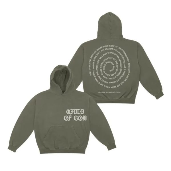 Forrest Frank - Spiral Olive Hoodie Front and Back 16