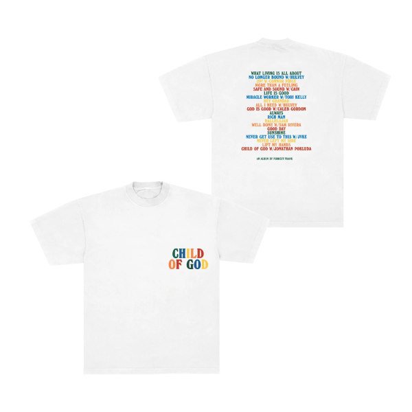 Forrest Frank - Tracklist Inspired White Tee Front and Back 26