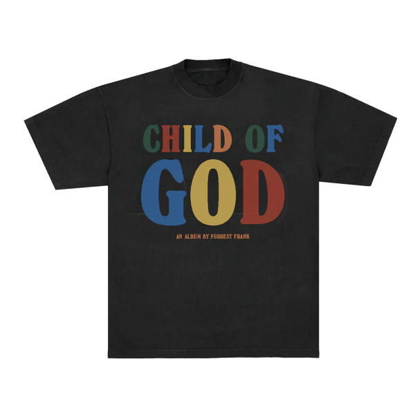 Forrest Frank - Vintage Style Black Tee Front and Back 25