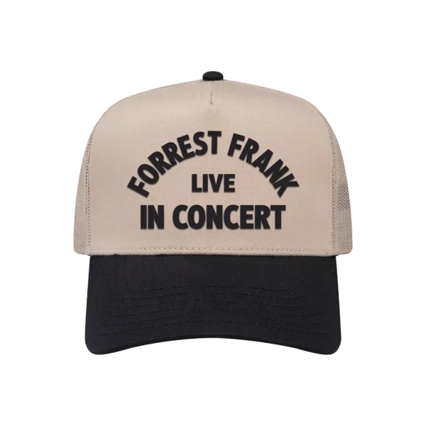 Forrest Frank Live Black & Khaki Hat front
