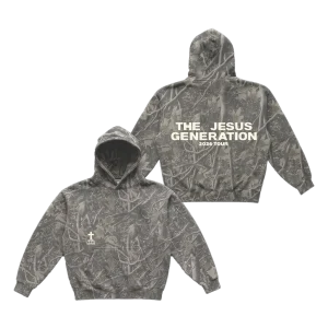 Forrest Frank Merch - The Jesus Generation 3D Camo Tour Hoodie Front and Back