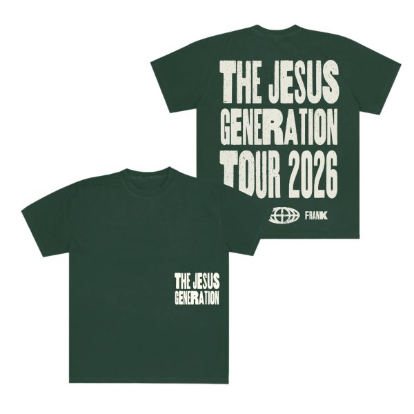 Forrest Frank - The Jesus Generation Green Tour T-Shirt front and Back