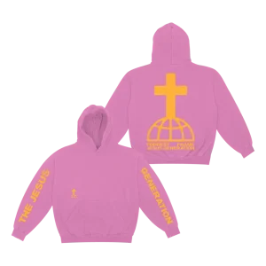 Forrest Frank Merch - The Jesus Generation Pink Tour Hoodie Front and Back
