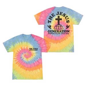Forrest Frank Merch - The Jesus Generation Tour 3D Dye T-Shirt Front and Back